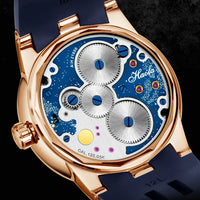 Haofa luxury men watch carrousel sapphire starry dial mechanical wristwatch