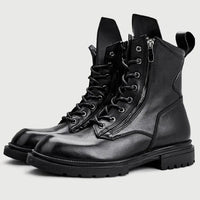fashion luxury genuine leather designer british style handmade boots