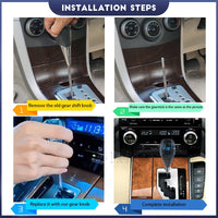 Universal Crystal lighting gear shift knob lever stick handball for cars lover