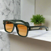 japanese vintage thick acetate sunglasses – unisex square fashion eyewear by estoque | high quality designer style