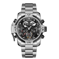 REEF TIGER Sport Automatikuhr – Skelett-Design mit Spider-Zifferblatt