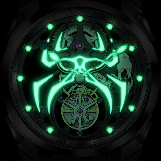 IDEAL KNIGHT automatic tourbillon skeleton flywheel luxury mechanical watch