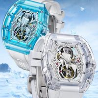 Bonest Gatti luxury automatic watch polar bear skeleton dial