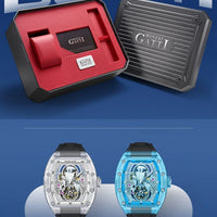 Bonest Gatti luxury automatic watch polar bear skeleton dial