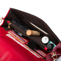Crocodile pattern leather bag women cowhide shoulder clutch