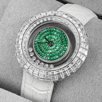 Women fashion crystal quartz wristwatch elegant bracelet ladies gift
