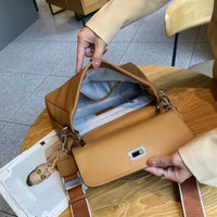 Designer ladies leather bag retro shoulder & crossbody office purse