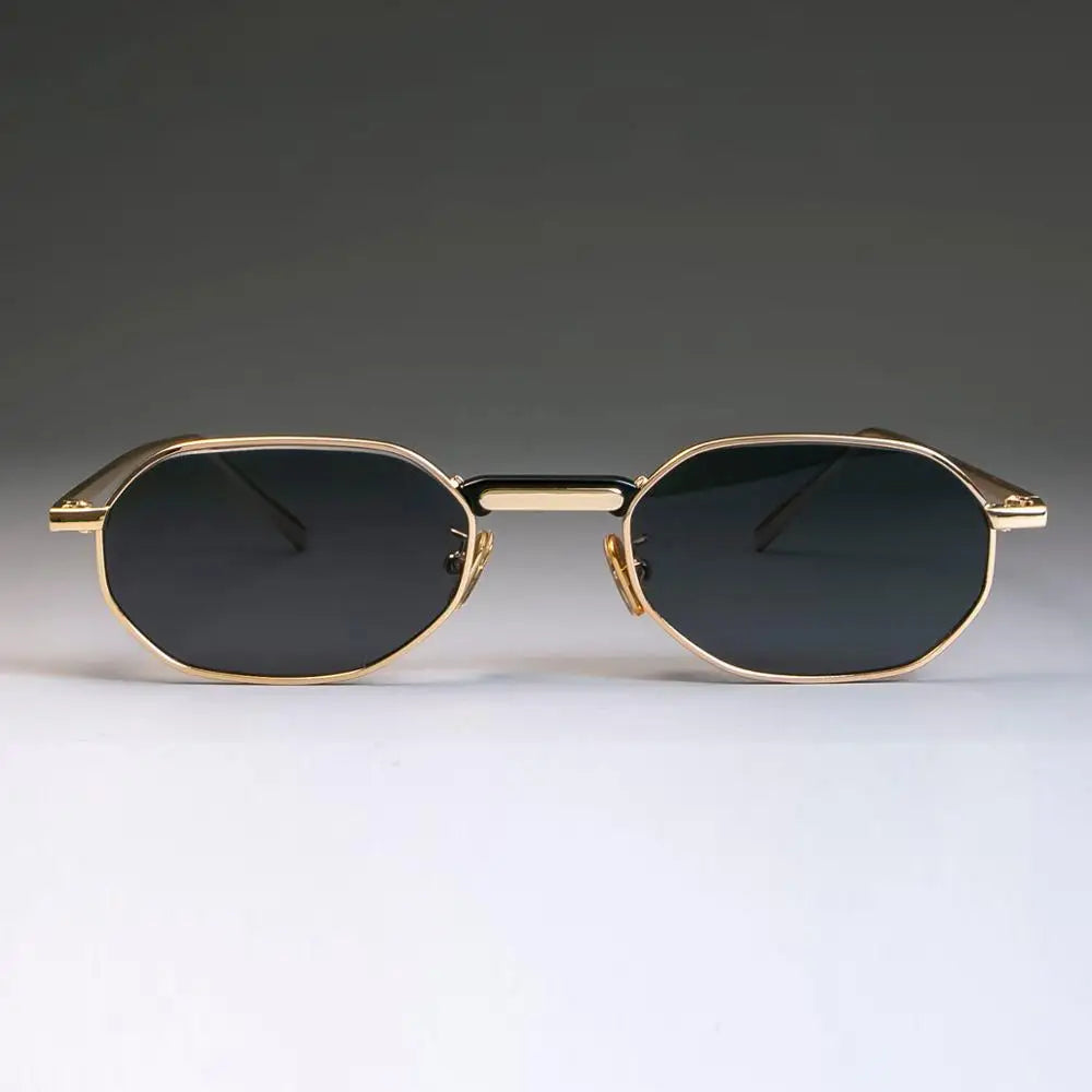 Classic metal steampunk shades – small frame, vintage unisex sunglasses