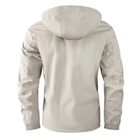 New stylish hooded windbreaker fleece lined jacket