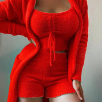 Girls winter pajama set – Cozy sleepwear with square ankle-length