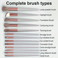 Makeup brush set soft fluffy professional cosmetic tool