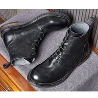 Handmade high quality soft leather boots in British style
