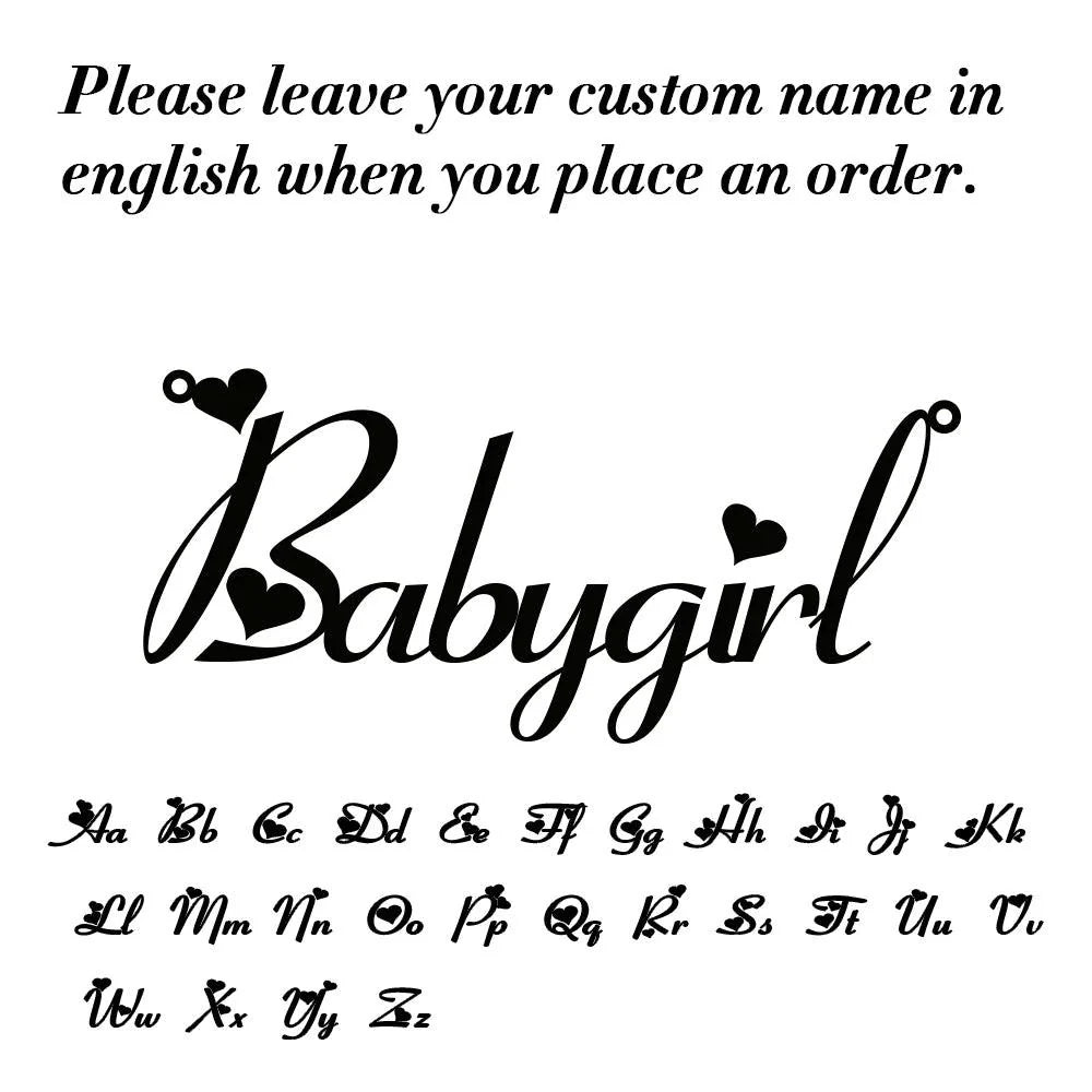 Your name on Necklace  Stainless Steel Jewelry
