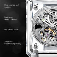 CIGA Design crystal love series elegant skeleton automatic watch for ladies