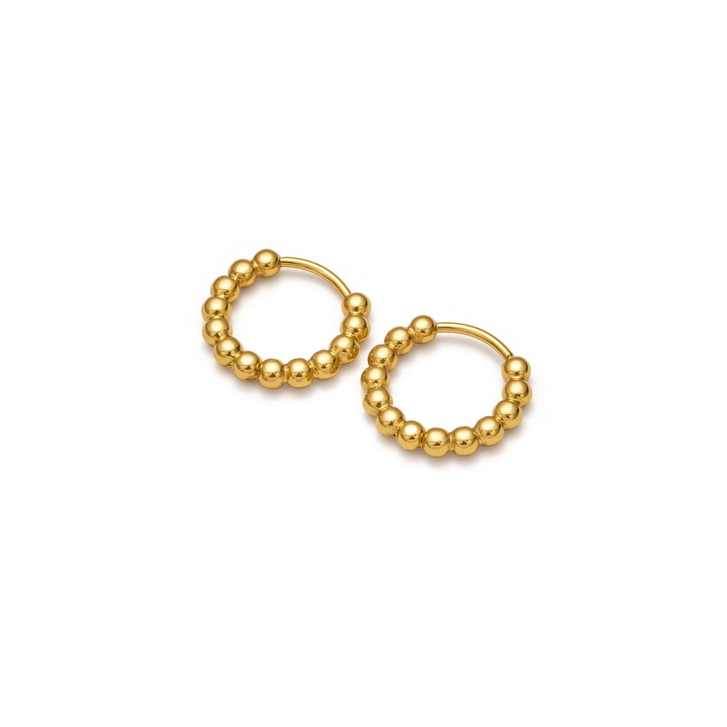 Creolen mit Kugeloptik Gold