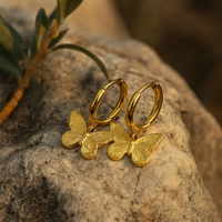 Creolen Butterfly Gold