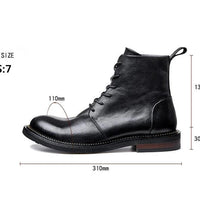 Handmade high quality soft leather boots in British style