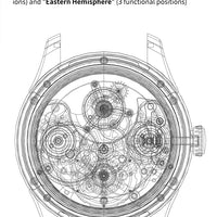 IDEAL KNIGHT blue earth tourbillon watch luxury skeleton automatic timepiece