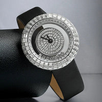 Women fashion crystal quartz wristwatch elegant bracelet ladies gift