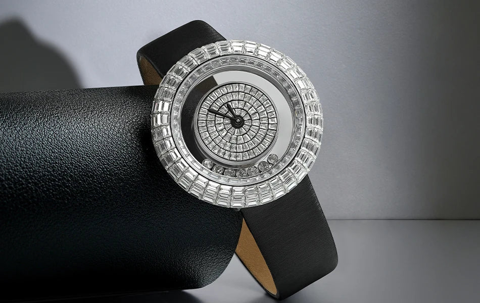 Women fashion crystal quartz wristwatch elegant bracelet ladies gift