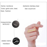 Your name on Necklace  Stainless Steel Jewelry