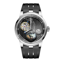 Haofa luxury men watch carrousel sapphire starry dial mechanical wristwatch