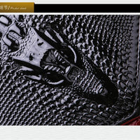 Crocodile pattern leather bag women cowhide shoulder clutch