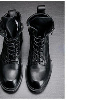 fashion luxury genuine leather designer british style handmade boots