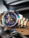 REEF TIGER Sport Automatikuhr – Skelett-Design mit Spider-Zifferblatt