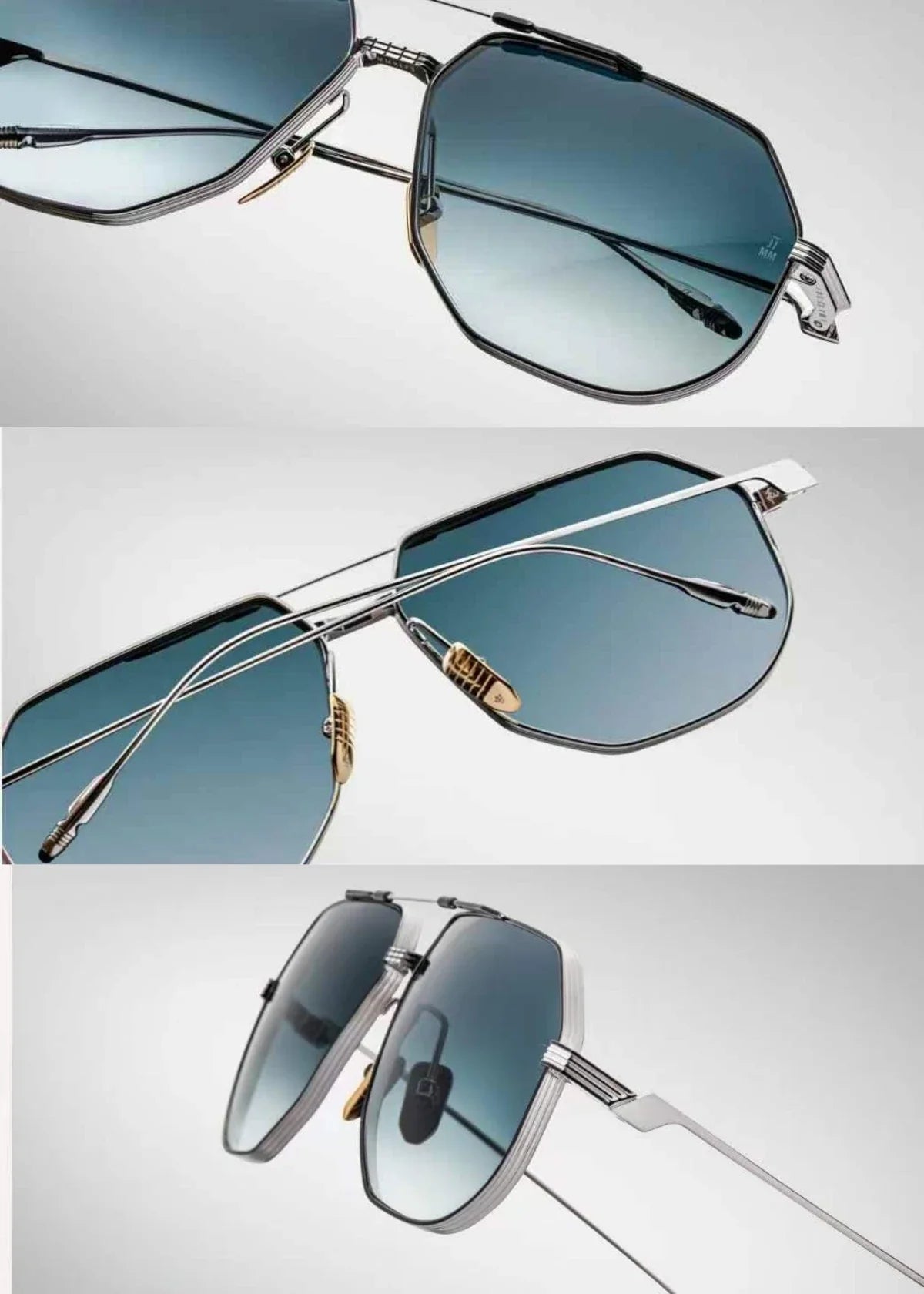 Jacques marie mage REYNOLD vintage oversize sunglasses quality titanium square frame