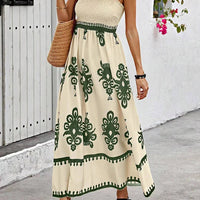 Girls floral long dress beach summer street style dress