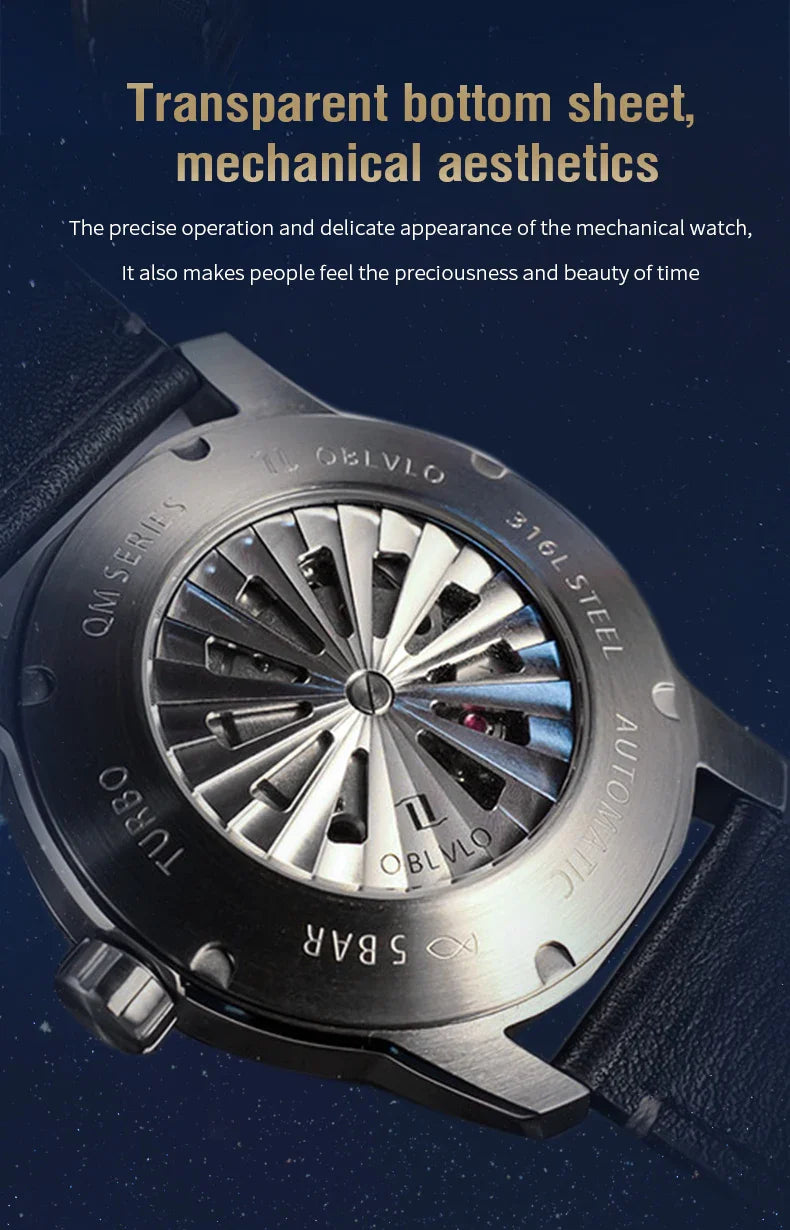 Earth automatic watch unique earth design stainless steel waterproof luminous dial