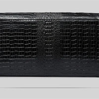 Crocodile pattern leather bag women cowhide shoulder clutch