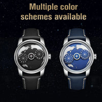 Earth automatic watch unique earth design stainless steel waterproof luminous dial