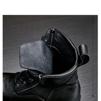 fashion luxury genuine leather designer british style handmade boots