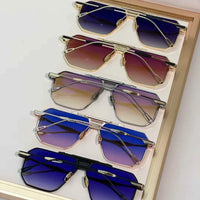 T Henri berlinette ultralight titanium square pilot sunglasses