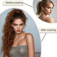 Synthetic long curly ponytail with elastic hair rope – daily & party hair extension