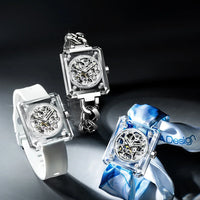 CIGA Design crystal love series elegant skeleton automatic watch for ladies