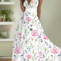 New latest Fashion v neck sleeveless  beach party office holiday dress