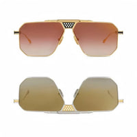 T Henri berlinette ultralight titanium square pilot sunglasses