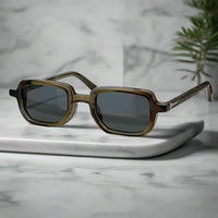 Jacques marie mage ASTAIRE vintage square sunglasses thick acetate luxury shades