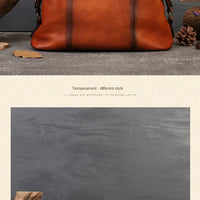 women genuine leather tote bag classic cowhide shoulder handbag with zipper
