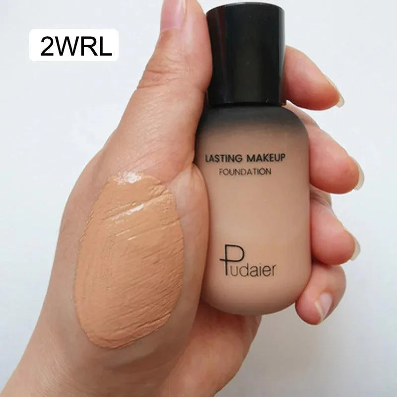 Face liquid foundation makeup waterproof base whitening cover dark circle