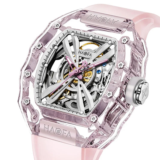 Haofa luminous crystal watch automatic mechanical timepiece