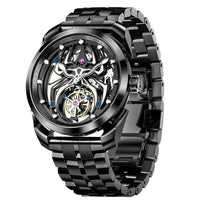 IDEAL KNIGHT automatic tourbillon skeleton flywheel luxury mechanical watch