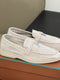 Classic british style loafers – flat fringe shoes with metal buckle