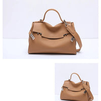 ARI luxury soft cowhide leather shoulder bag classic fashion