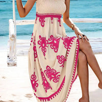 Girls floral long dress beach summer street style dress