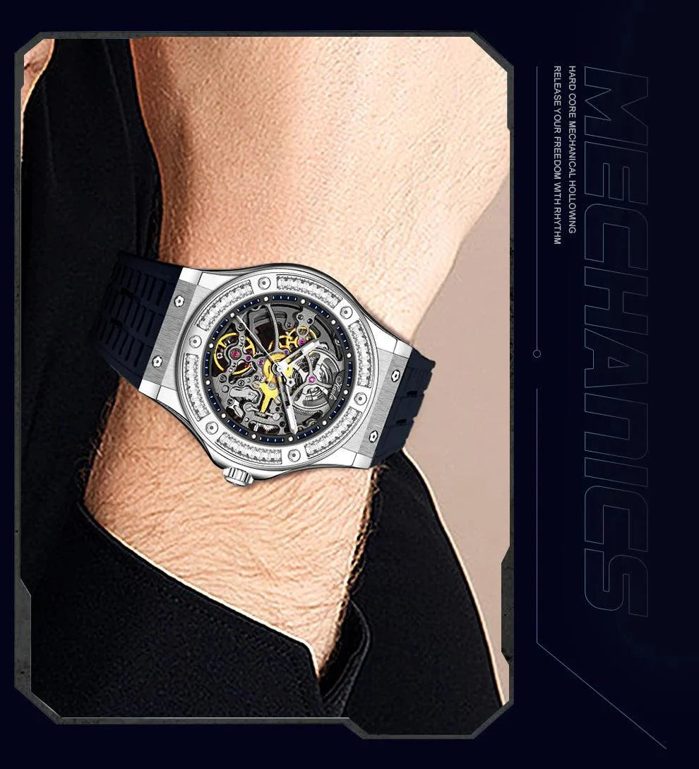 Haofa skeleton,Luxury automatic mechanical watch