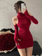 Girls sleeveless pleated mini dress korean style